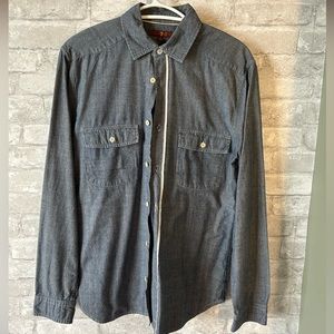 7For all Mankind blue button shirt
